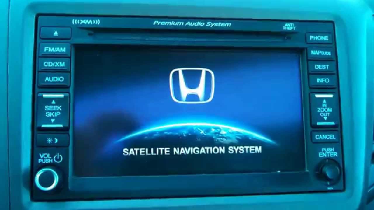 Honda crv gps navigation system